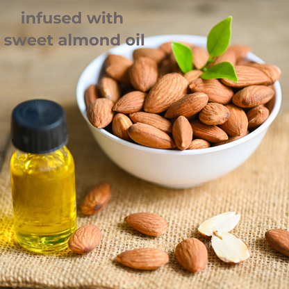 Infused with Sweet Almond Oil