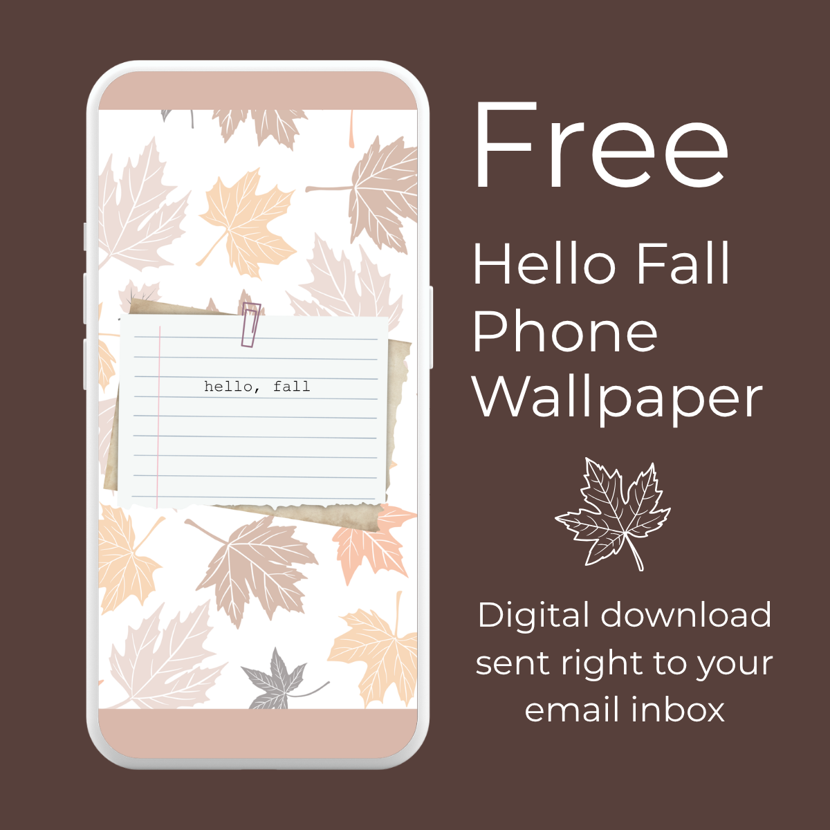 Hello Fall Leaves Wallpaper
